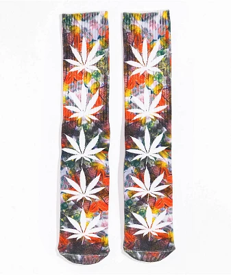HUF Digital Plant Life Tie Dye Crew Socks