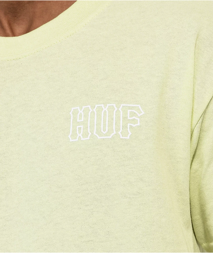 HUF Essentials H Lime Green T-Shirt