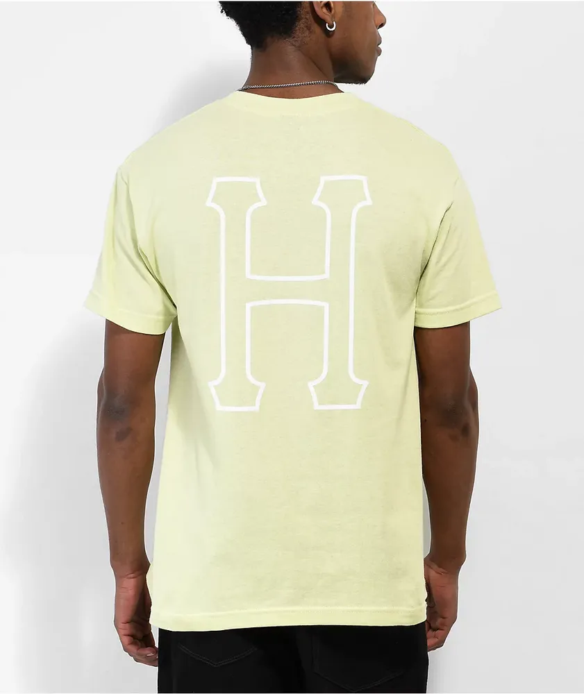 HUF Essentials H Lime Green T-Shirt