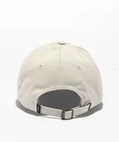 HUF Essentials Logo Cream Strapback Hat