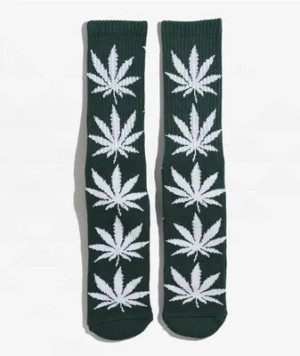 HUF Essentials Plantlife Forest Green Crew Socks