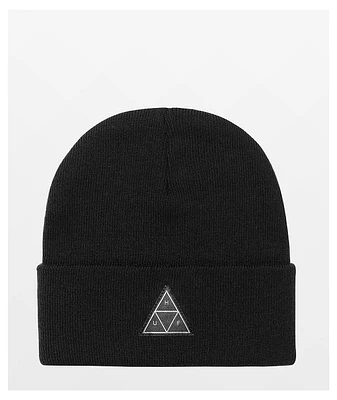 HUF Essentials Triple Triangle Black Beanie