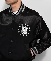 HUF Galactic Stack Black Baseball Jacket