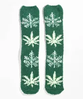 HUF Green Buddy Fuzzy Green Crew Socks