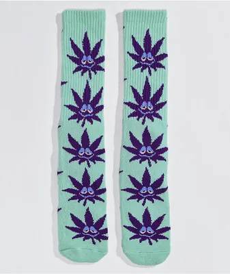 HUF Green Buddy Mint Crew Socks