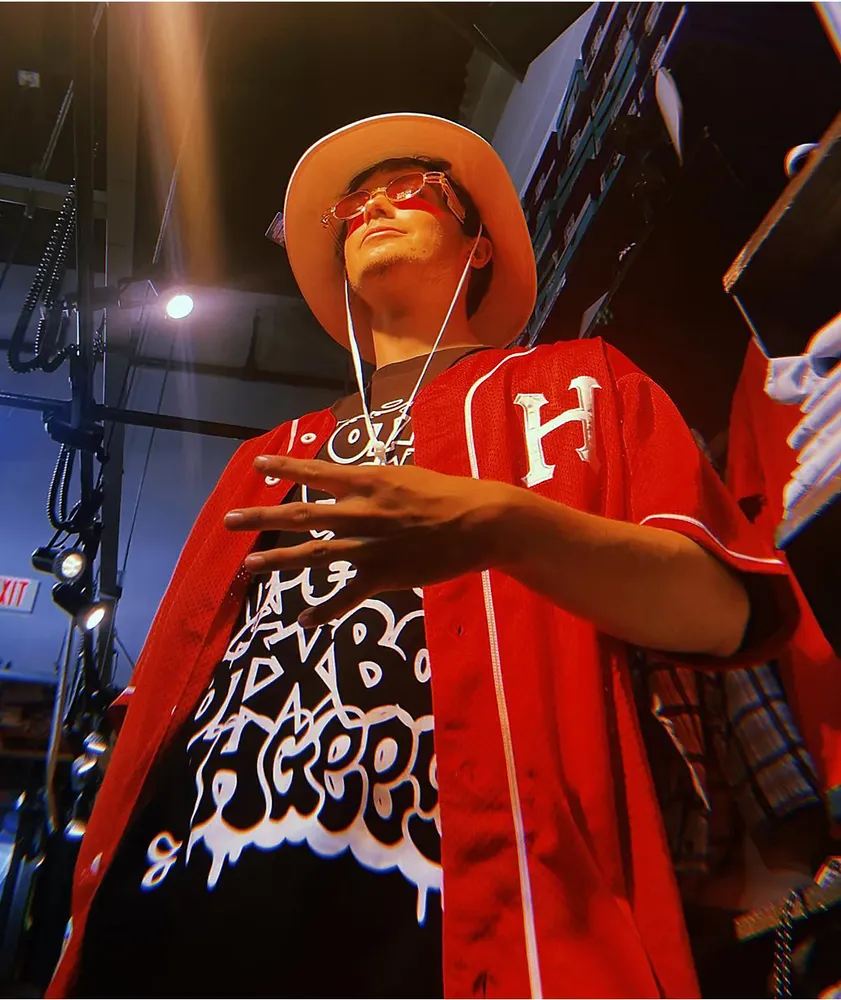 HUF Harlem Red Baseball Jersey