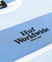HUF Mazon Blue & White Stripe Knit Long Sleeve T-Shirt