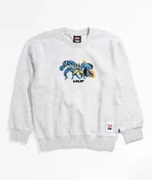 HUF x Marvel Kids Team Up Grey Crewneck