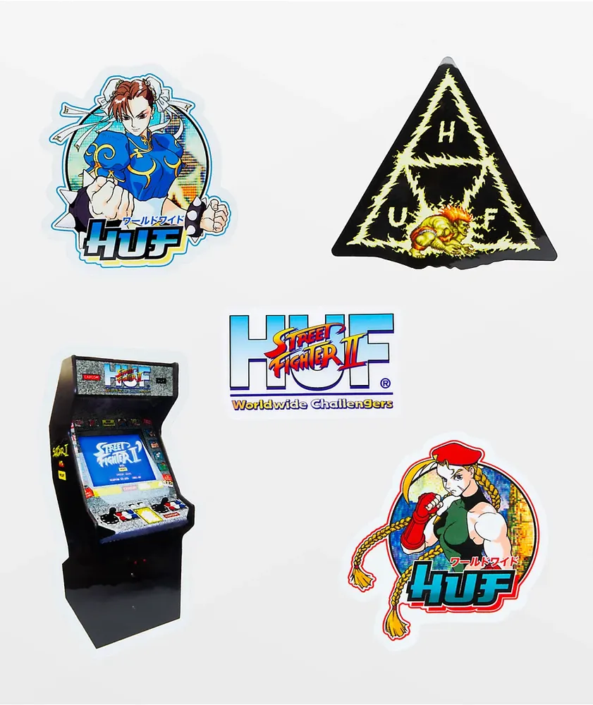 HUF x Street Fighter Sticker Pack