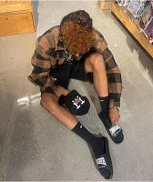 HUF x THRASHER Black Slide Sandals