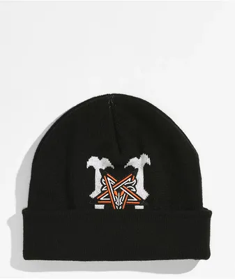 HUF x THRASHER Crew Black Beanie