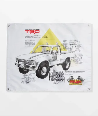 HUF x Toyota Racing Development Shop Banner