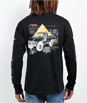 HUF x Toyota TRD Concept Black Long Sleeve T-Shirt