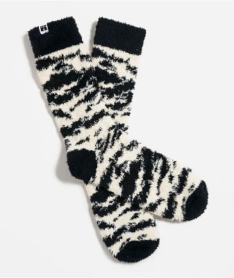 Happy Socks Fluffy Zebra Crew Socks