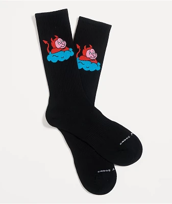 Happy Socks Good Pig Black 2-Pack Crew Socks