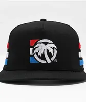 Heat Wave 4 Speed Stripe Black Trucker Hat