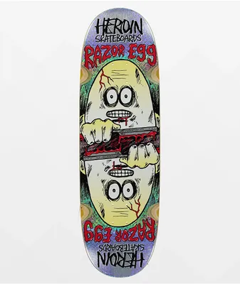 Heroin Holo Egg Symmetrical 9.5" Skateboard Deck