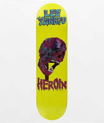 Heroin Yankov Face Melter 8.25" Skateboard Deck