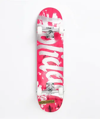 Holiday Revenge Pink Tie Dye 7.25" Skateboard Complete