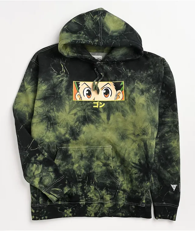 Tie Dye Hoodie Gon Hoodie Hypland X Hunter X Hunter Gon Eye Green