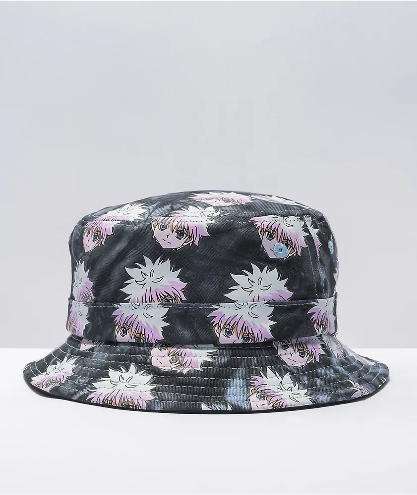 Hypland x Hunter x Hunter Killua Black Tie Dye Bucket Hat