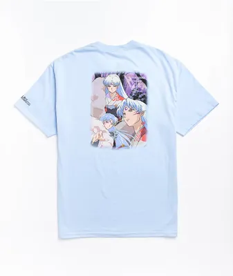 Hypland x InuYasha Sesshomaru Crescent Light Blue T-Shirt