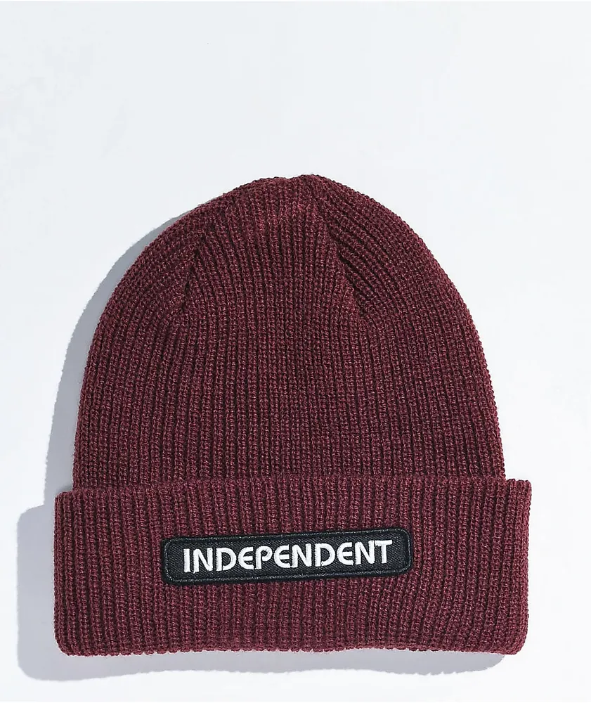 Independent Groundwork Burgundy Beanie