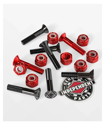 Independent Red Crossbolts 1" Skateboard Hardware