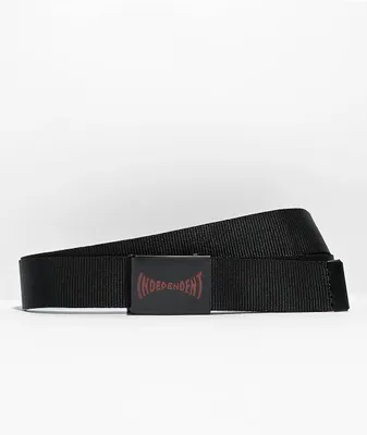 Independent Span Black Web Belt