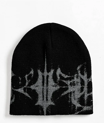 Insomnia Visuals IV Glitch Logo Black Beanie