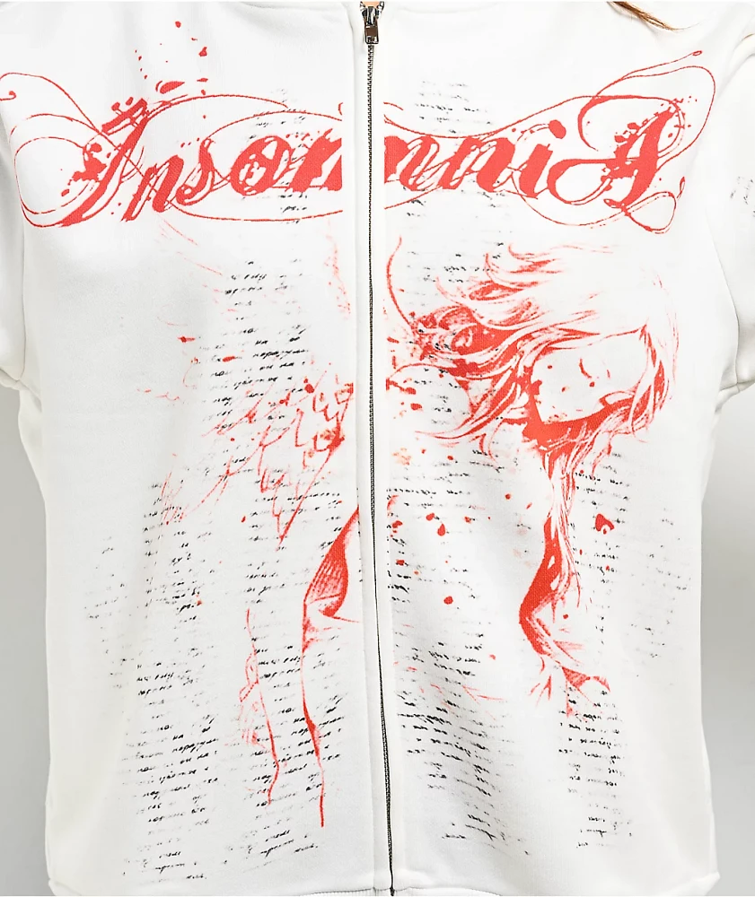 Insomnia Visuals Rebirth Natural Zip Hoodie