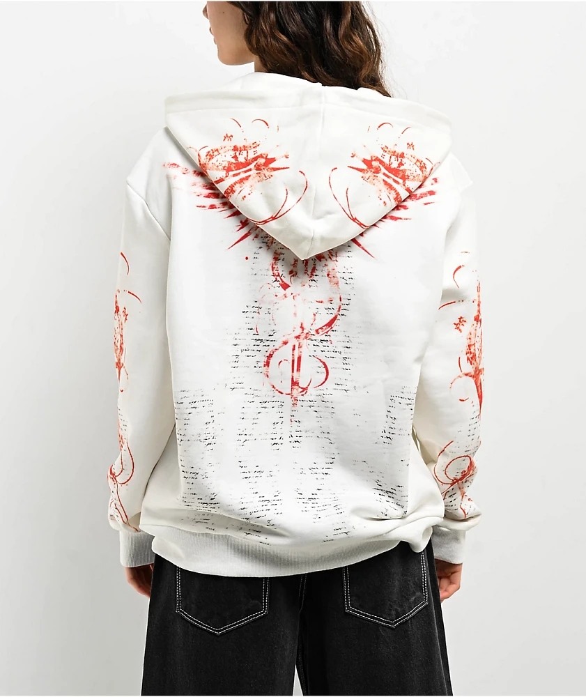 Insomnia Visuals Rebirth Natural Zip Hoodie