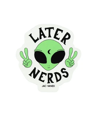 JV by Jac Later Nerds Sticker