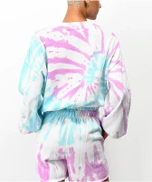 JV by Jac Vanek Crystal Ball Tie Dye Crewneck Sweatshirt