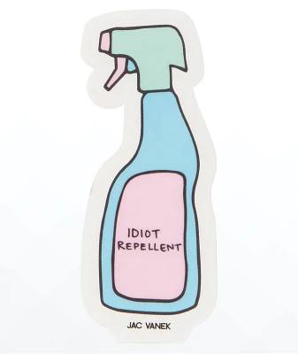 JV by Jac Vanek Idiot Repellent Sticker