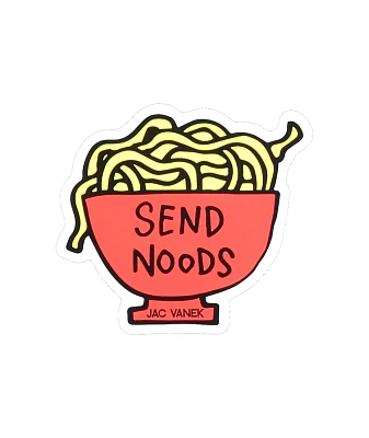 JV by Jac Vanek Send Noods Sticker