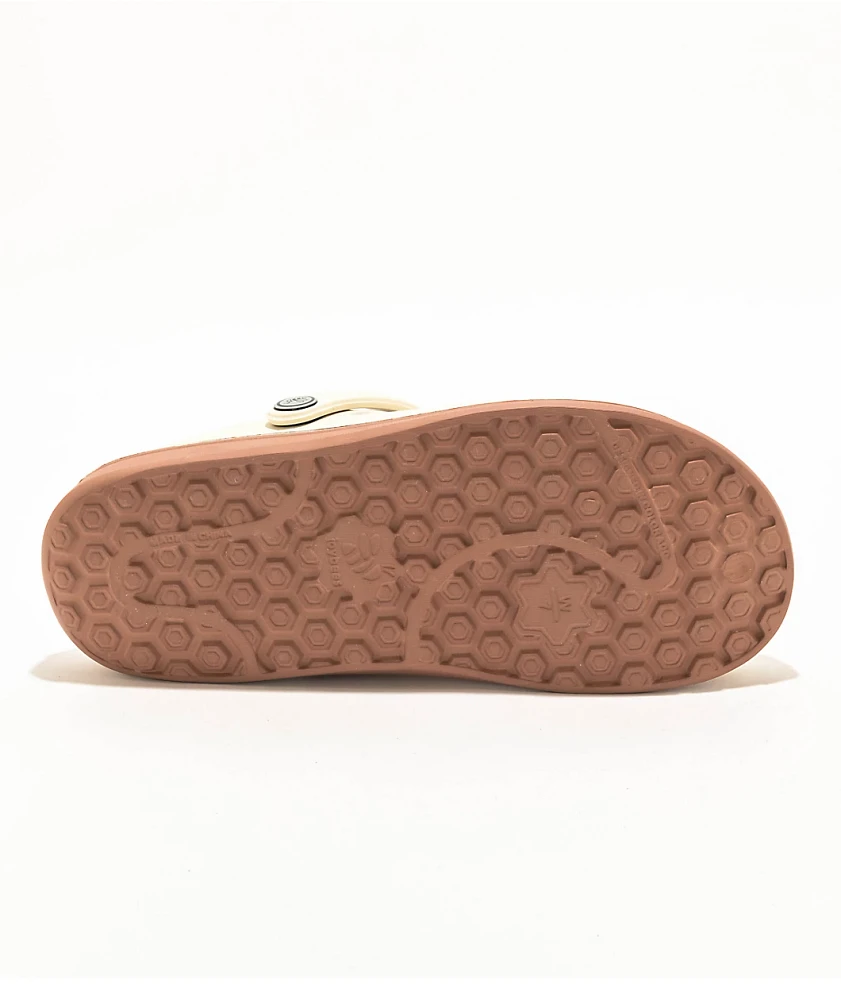 Joybees Varsity Bone & Gum Clog Sandals