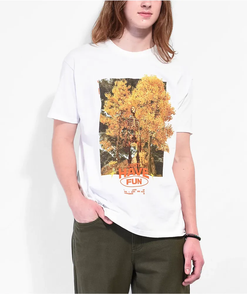 Just Have Fun Always Look Up White T-Shirt