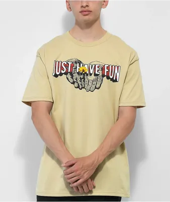 Just Have Fun Peace Offering Tan T-Shirt