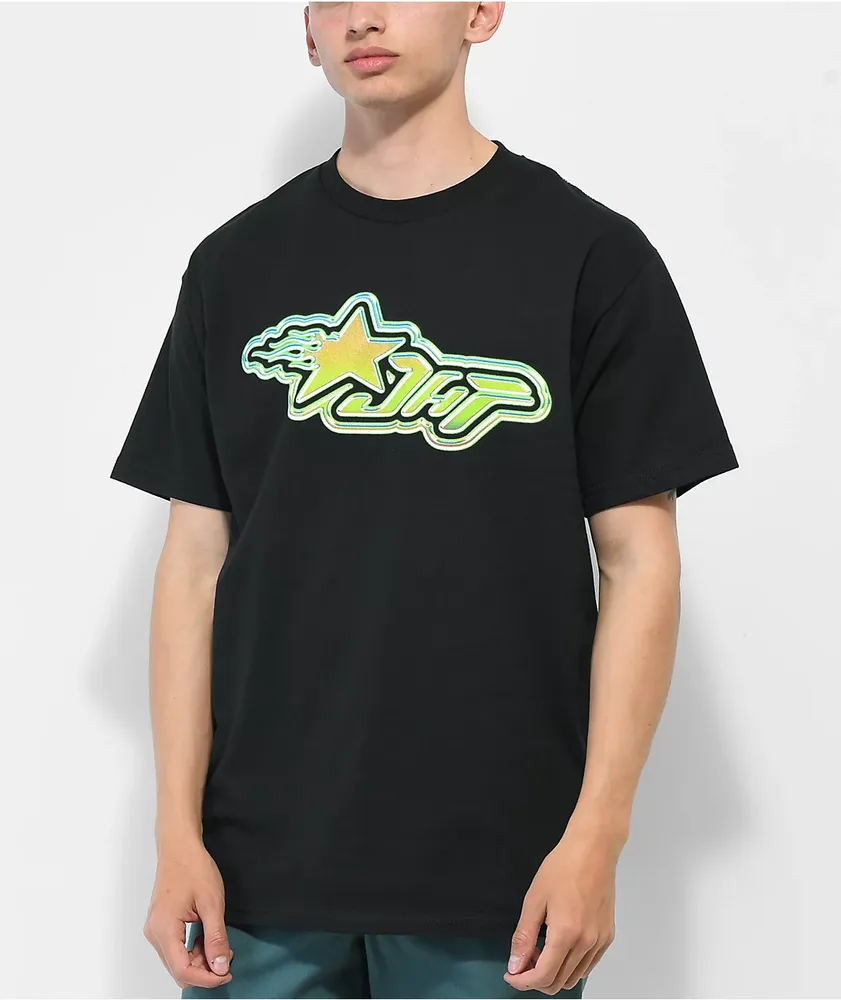 Just Have Fun Shooting Stars Black T-Shirt