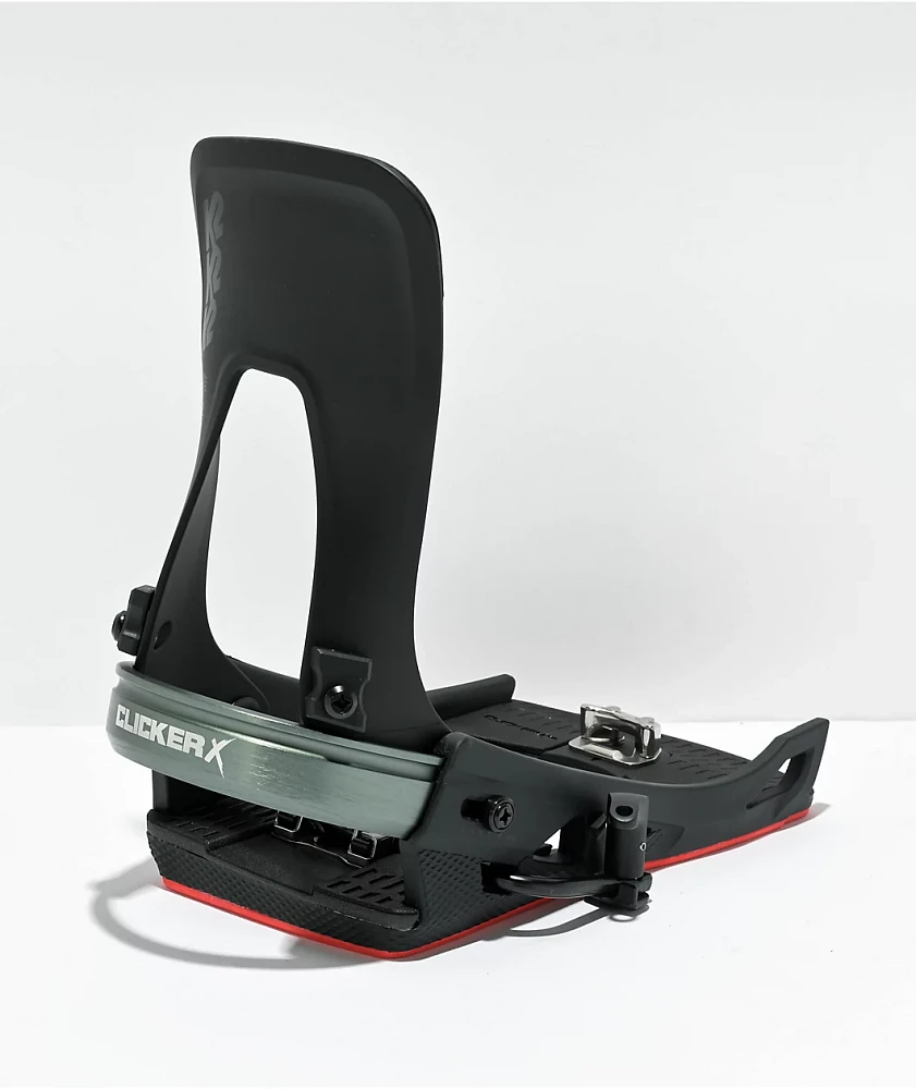 K2 Men's Clicker X HB Black Snowboard Bindings 2024