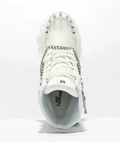 KOI Boned Catch White Platform Boots
