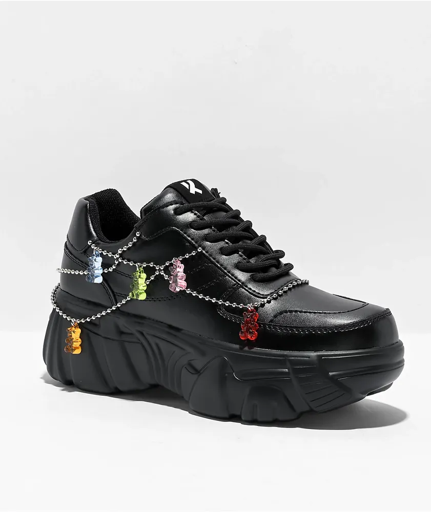 KOI Jinxxy Gummy Bear Black Shoes
