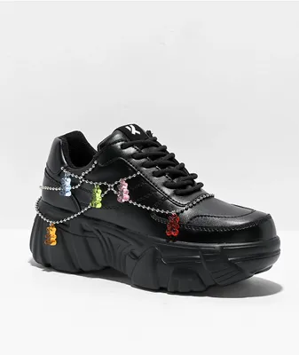 KOI Jinxxy Gummy Bear Black Shoes