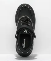 KOI Parador Grunge Black Platform Shoes