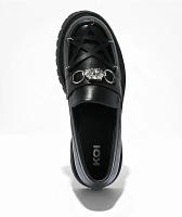 KOI Silent Dusk Black Platform Loafers