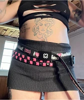 Keep A Breast Foundation I Heart Boobies Black & Pink Web Belt