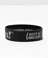 Keep A Breast Foundation I Heart Boobies Pride Black Bracelet