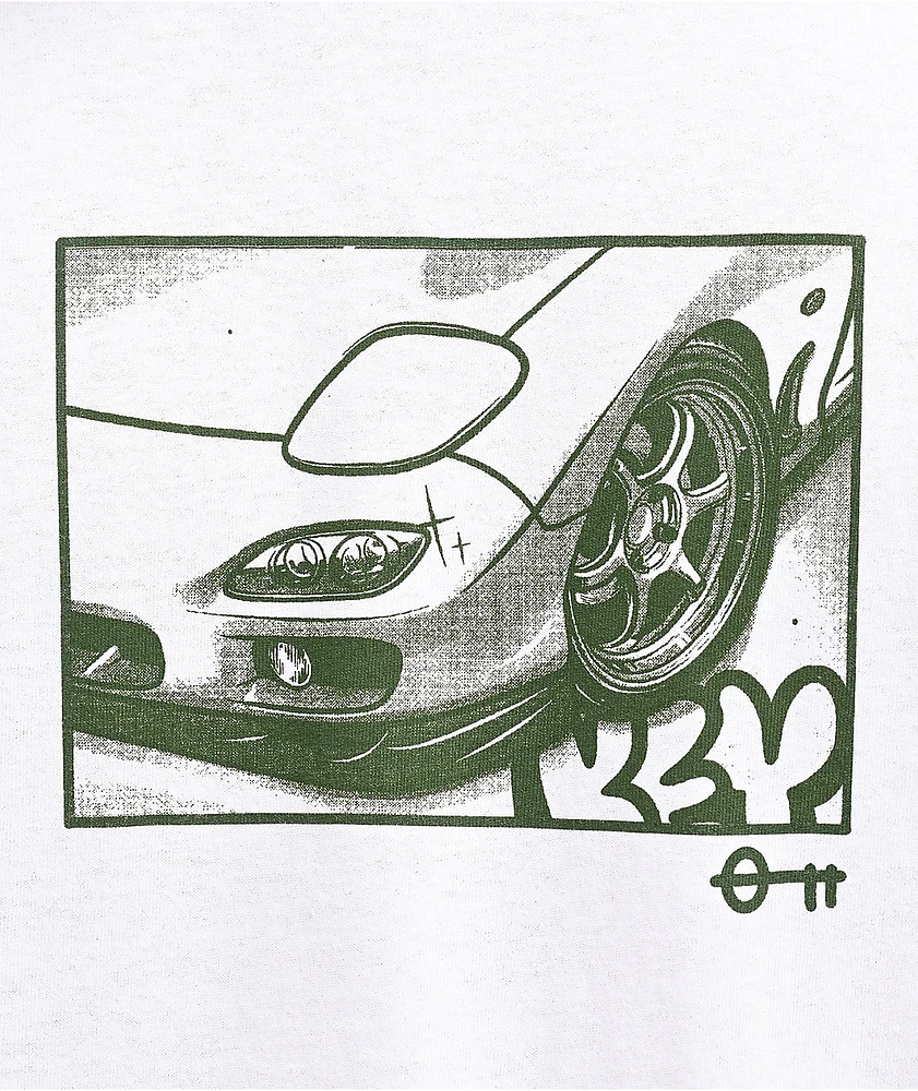 Key Street Halftone White T-Shirt