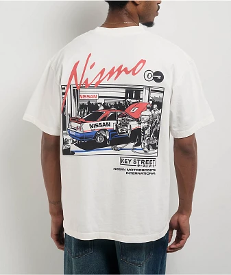 Key Street x NISMO Pit Crew White T-Shirt